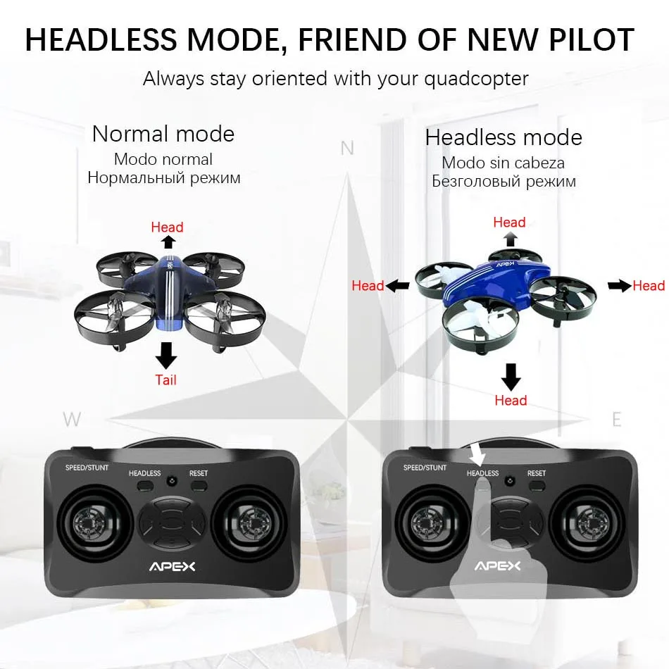 Mini Drone 2.4G Quadcopter 4CH 6-Axis Helicopter Altitude Hold Dron RC Speed Aircraft Model Headless Mode Toy for Kids Adults Mini Drone 2.4G Quadcopter 4CH 6-Axis Helicopter Altitude Hold Dron RC Speed Aircraft Model Headless Mode Toy for Kids Adults