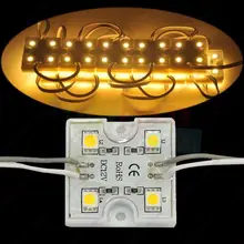 20 штук Водонепроницаемый DC12V супер яркий теплый белый 3535 5050 4SMD Светодиодный модуль Strings канал Синг Письмо