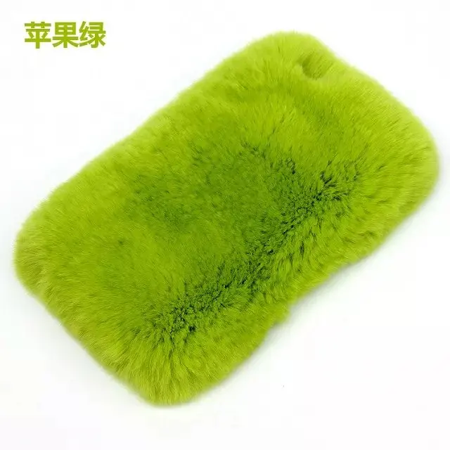 Without ear tail 8 Чехол с кроличьим мехом и пандой для samsung galaxy A90, 5G,, A7, A8 plus, s9 plus, A40, A50, A70, милый мультяшный теплый Пушистый Плюшевый чехол - Цвет: Without ear tail 8