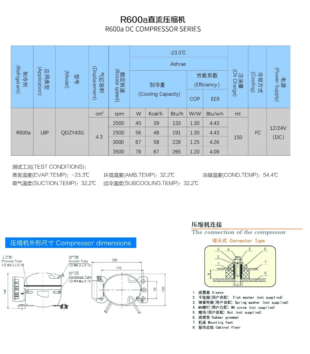 R600a Bldc 12v Compressor For Mobile Cooling System Car Fridge Refrigerator 43g Vents Aliexpress