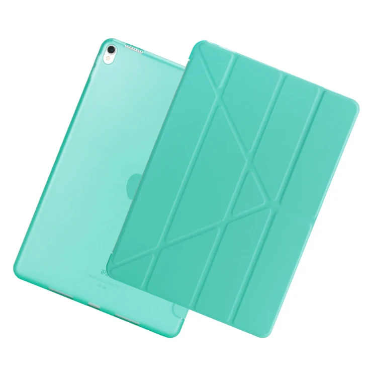 Чехол для Apple iPad Pro 9,7: A1673'1674'A1675. Мягкий чехол из ТПУ+ умный чехол из искусственной кожи-EQHTX - Цвет: Mint-Y H-TPU Pro