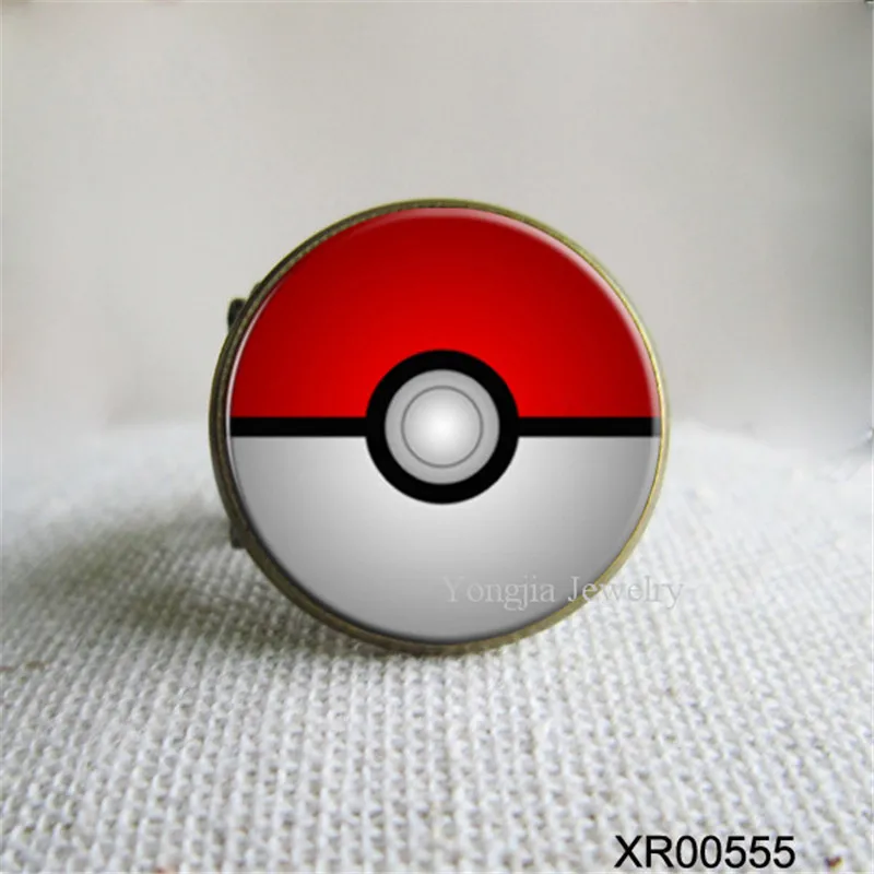 Pokemon Ball Rings Classic Open Ring Antique Bronze Pokemon Ringsin
