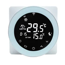 Wifi термостат 3A термостат для нагрева воды Голосовое управление lcd цифровой сенсорный экран контроль температуры ler работает с Alexa