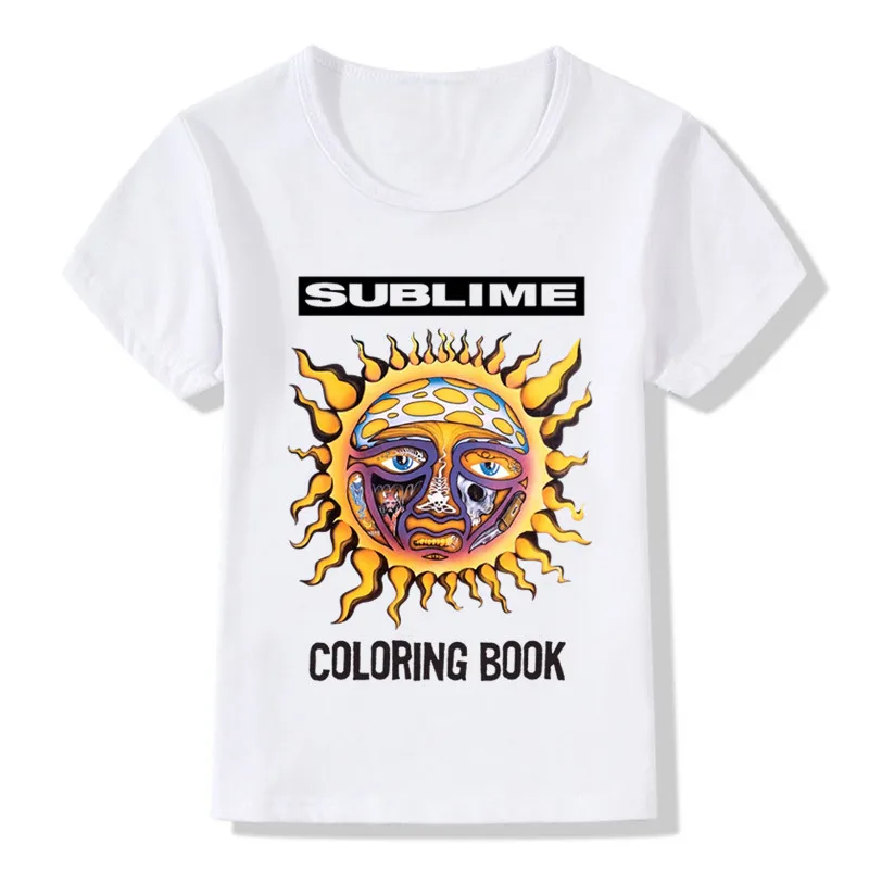 Sublime Band Print Children T Shirt Summer Top Boys/Girls Short Sleeve Clothes Casual Hipster