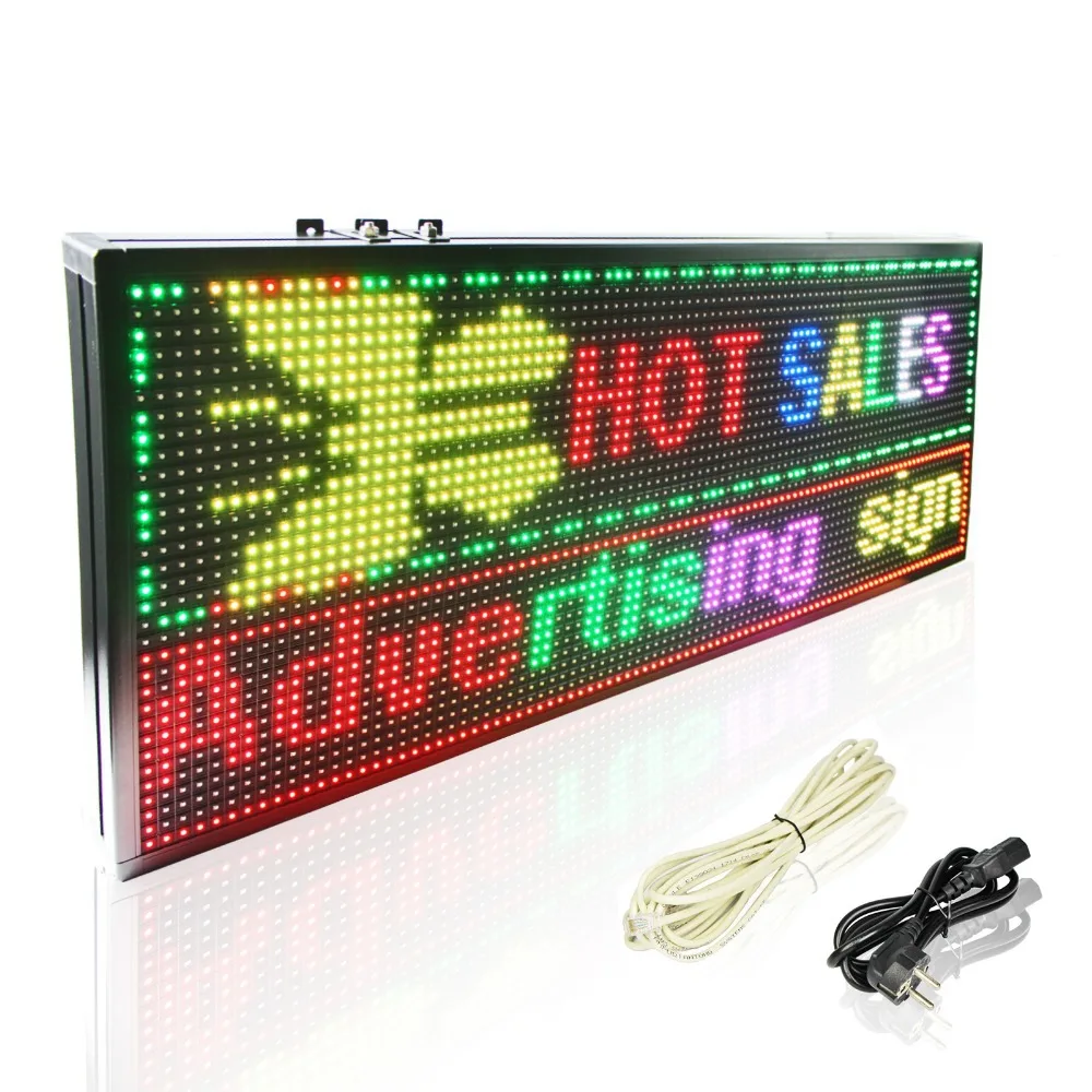 39 × 14インチp10 rgbフルカラーledグラフィック示す広告ボード 