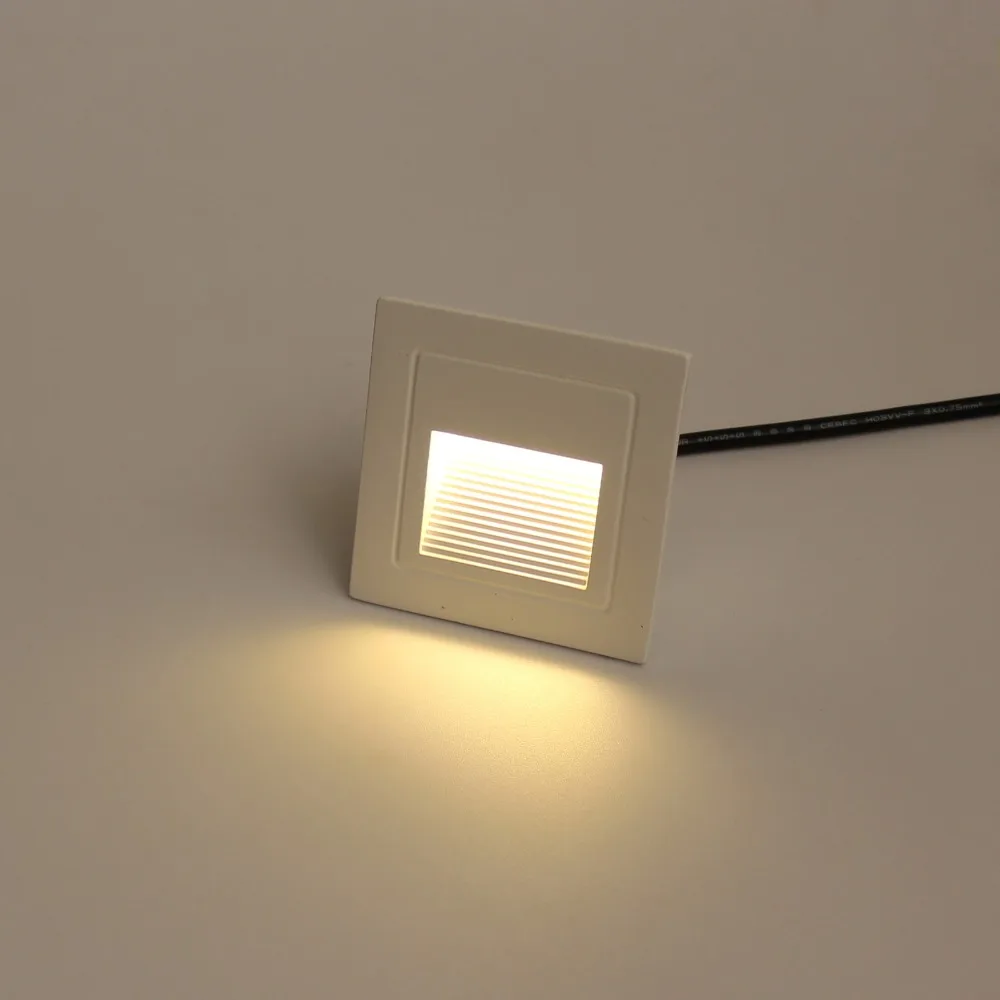 Светодиодный настенный светильник s встроенная подсветка ступеньки лестничная ступенька лампа коридор, коридор земли Торцевая настенная лампа 3 Вт 85 мм* 85 мм* 33 мм