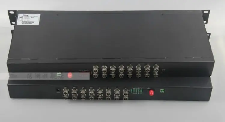 

High Quality 16 channel Video RS485 data fiber optic media converter 1U Rackmount CCTV Security system