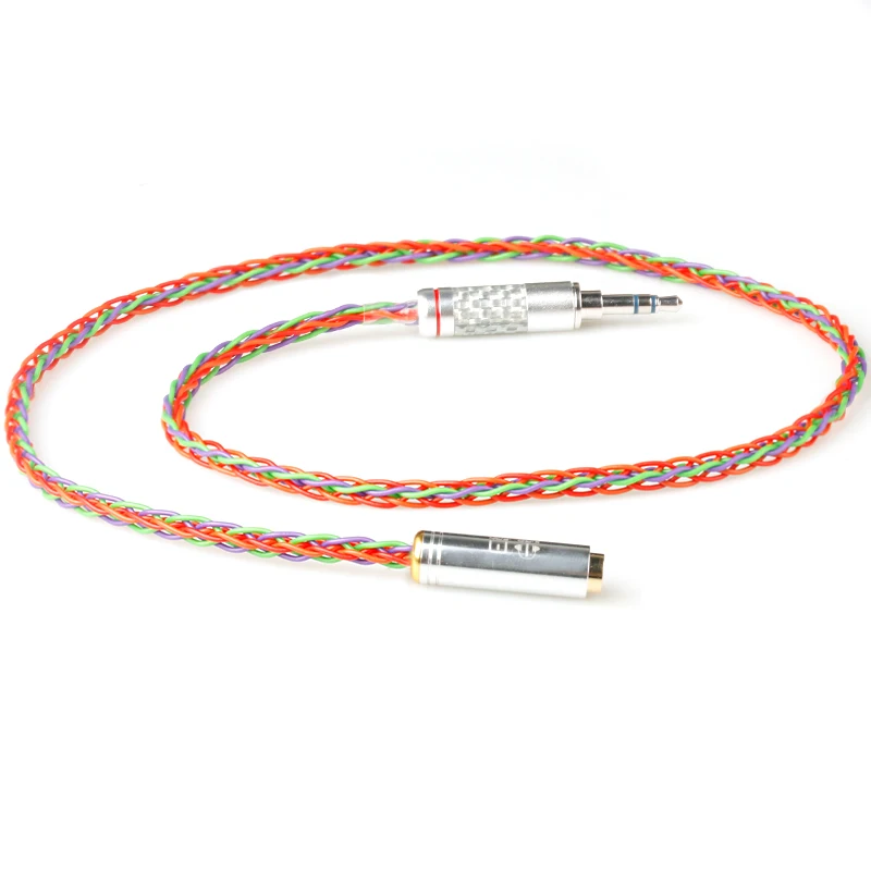 

Xiao Fan Handmade A9Mk2 Extension Line IE800 Upgrade Line 3.5mm Male to 2.5 Female Headset Extension Line 4.4 mm Balance Line