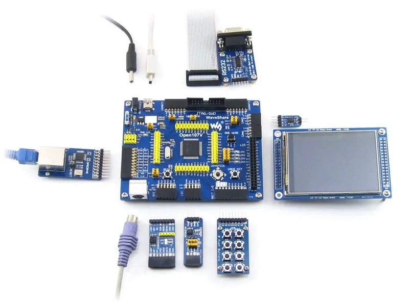 WS STM32 макетная плата Open107V посылка B для STM32F107V серии STM32F107VCT6 MCU с 9 шт. модули расширения