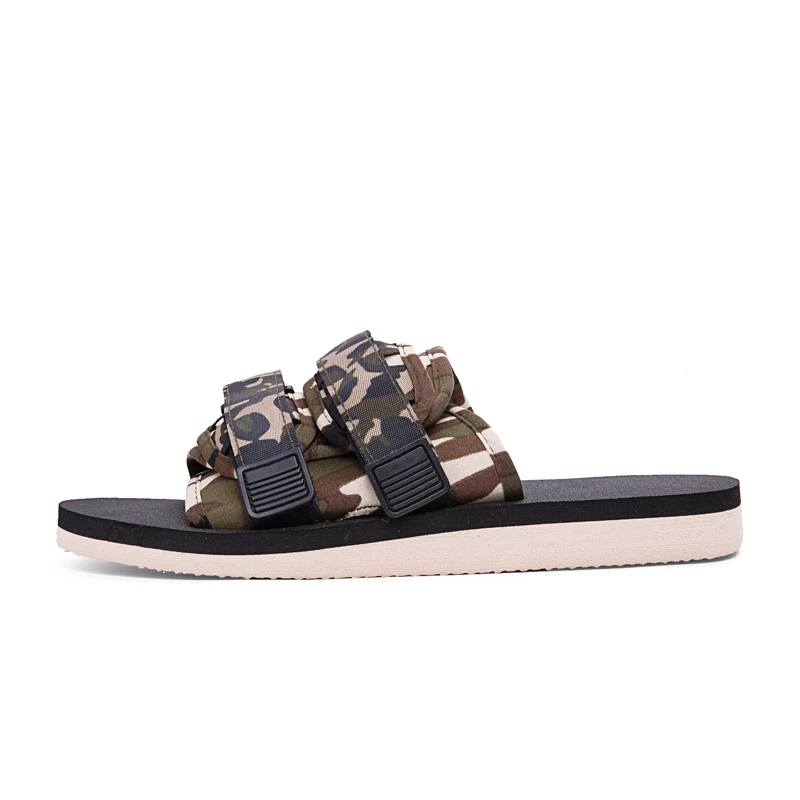 

Men's new summer beach sandals couple hand-painted word slippers
