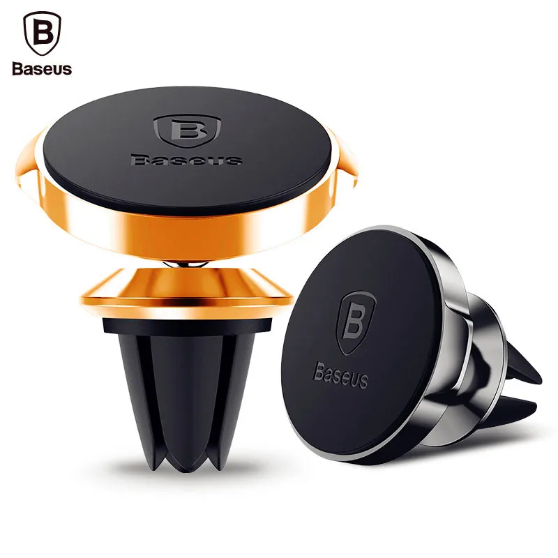 Baseus Car Phone Holder For iPhone 7 Samsung 360 Degree Magnetic Mobile Phone Holder Air Vent