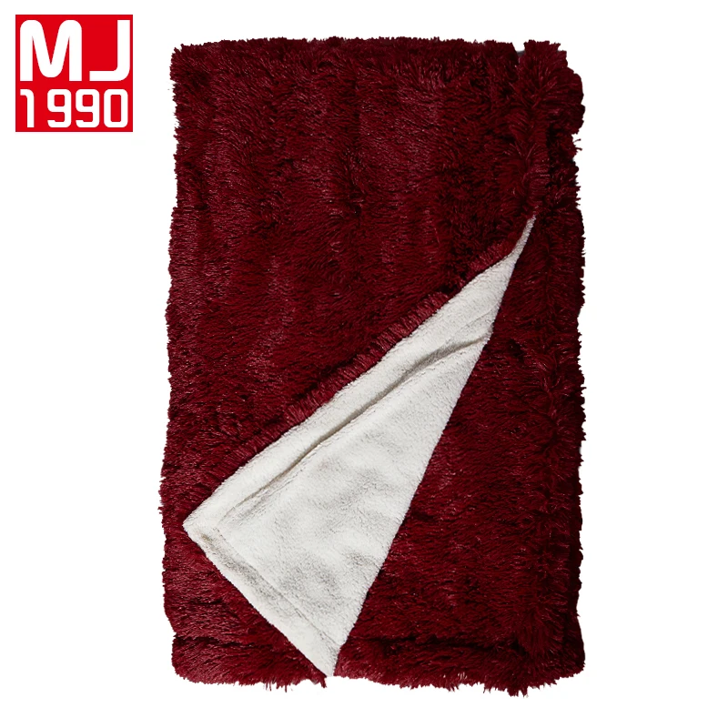 

Europe Home Textile Solid Color Warm Soft Fleece Blankets For Beds Winter Thickening Double Layer Throw On Sofa Plane Bedspreads