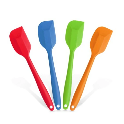  1pcs Cake Scraper Butter Spatula Batter Scraper Silicone Baking Tool Color Random Small All-inclusi