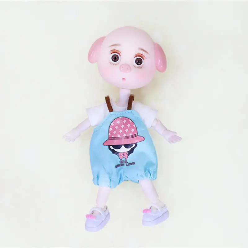 1/12 BJD кукла 26 шарнирное тело 15 см мини кукла Lucky pig ob11 кукла с экипировкой обувь макияж и Коробка Набор подарочных игрушек