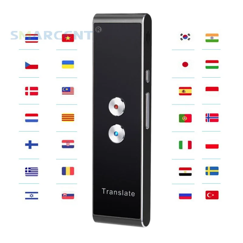 

Portable T8 Smart Speech Translator Two-Way Real Time 39 Multi-Language Translation For Learning Travelling Business Meeting