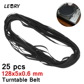 

LEORY 25PCS 128x5x0.6 Rubber Turntable Belt Wholesale LP Phonograph Belt Fit For Universal Record Player Longplayer