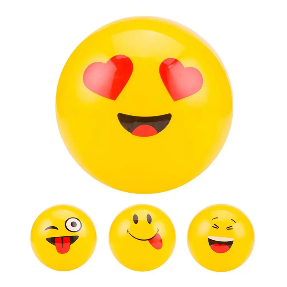 

Emoji Party Pack Inflatable Beach Balls Pool Party Toys Gift Kids Yellow Decor