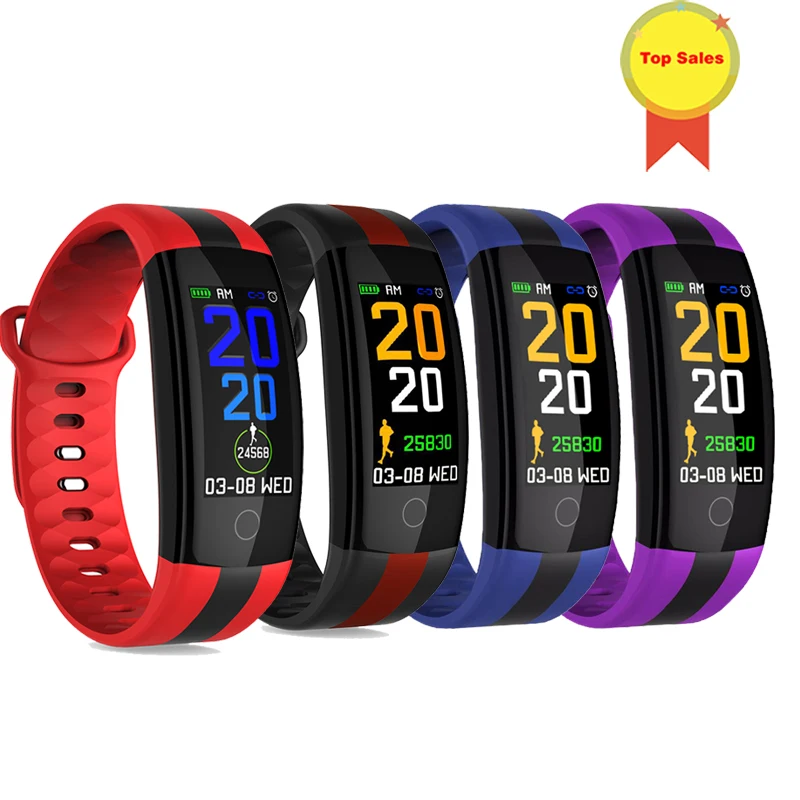 

Newest Smart Bracelet Watch Fitness Tracker Blood Pressure Heart Rate Monitor usb charge Smartwatch Waterproof sport Smart Band