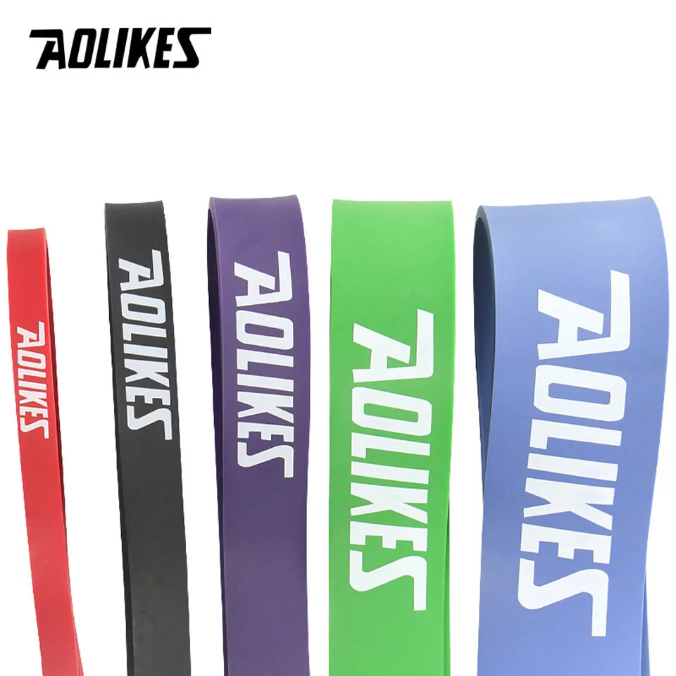 AOLIKES Set of Natural Latex Athletic Rubber Resistance Bands set Gym Expander Crossfit Power Lifti