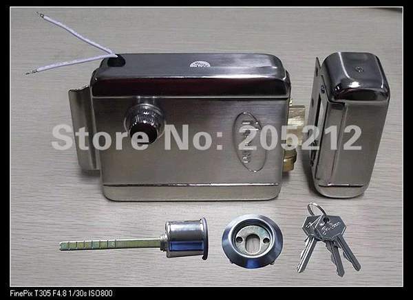 

High quality Electrical controlled stainless steel lock security door access control electric lock work with doorbell door phone