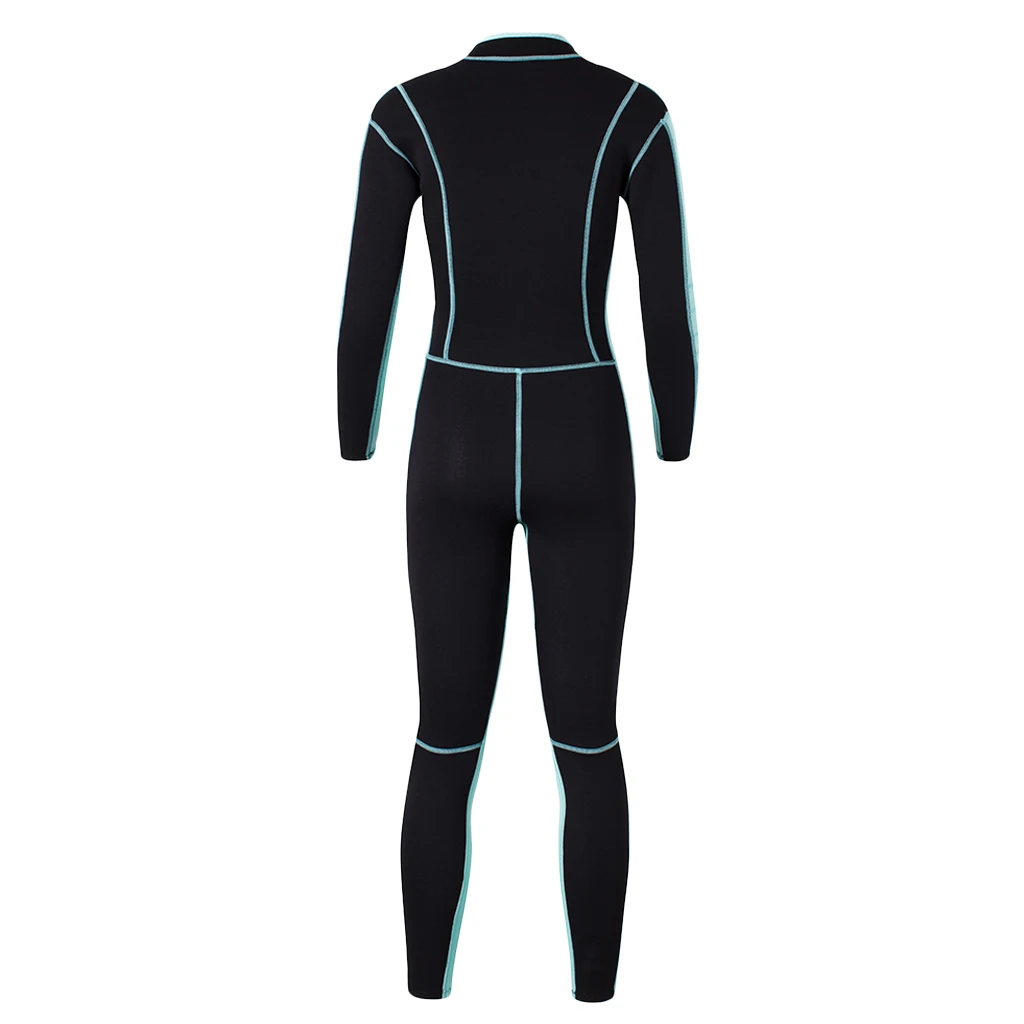 Womens Wetsuit Full One-piece 3mm Neoprene Surfing Scuba Diving Snorkeling Swimming Long Sleeve Suit