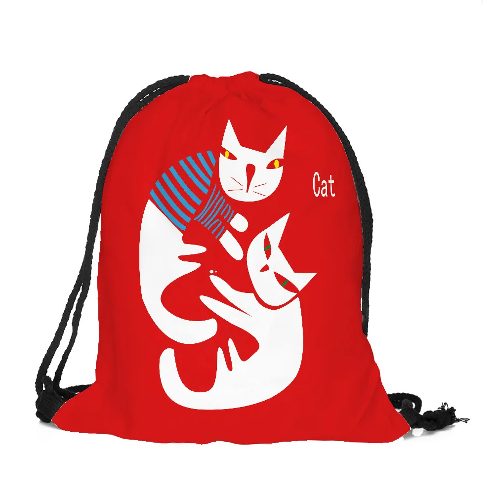 Unicornio милые детские сумки с животным рисунком Единорог струнные спортивные школьные сумки на шнурке для девочек - Цвет: T