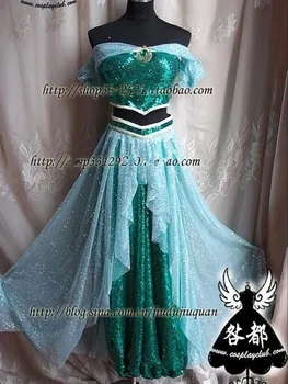 

Hot Sale ! New Arrival Aladdin Jasmine Princess Cosplay Costume for Adult Custom made costume