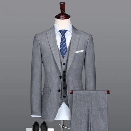 New Style Blazer Custom Made Men Suits Slim Fit Groom Tuxedos For Men Custom Made Best Man 3 pieces Wedding/Dinner/Prom Party New Style Blazer Custom Made Men Suits Slim Fit Groom Tuxedos For Men Custom Made Best Man 3 pieces Wedding/Dinner/Prom Party