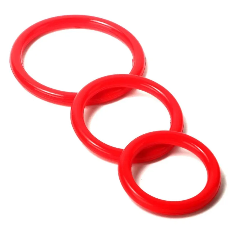 

3 pcs Silicone Cock PenisRing Condoms Enlargement For Men Extender Time Delay Intimate Goods Delay Ejaculation