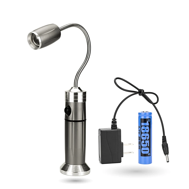 

LED Portable Flashlight Adjustable Focus Magnetic Base Flexible Gooseneck Working Lamp Multifunctional Waterproof Outdoor Lights