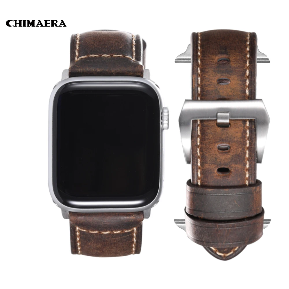CHIMAERA for Apple Watch Band Strap Genuine Italy Calf Leather 38mm/40mm 42mm/44mm Series 4 3 2 1 | Наручные часы