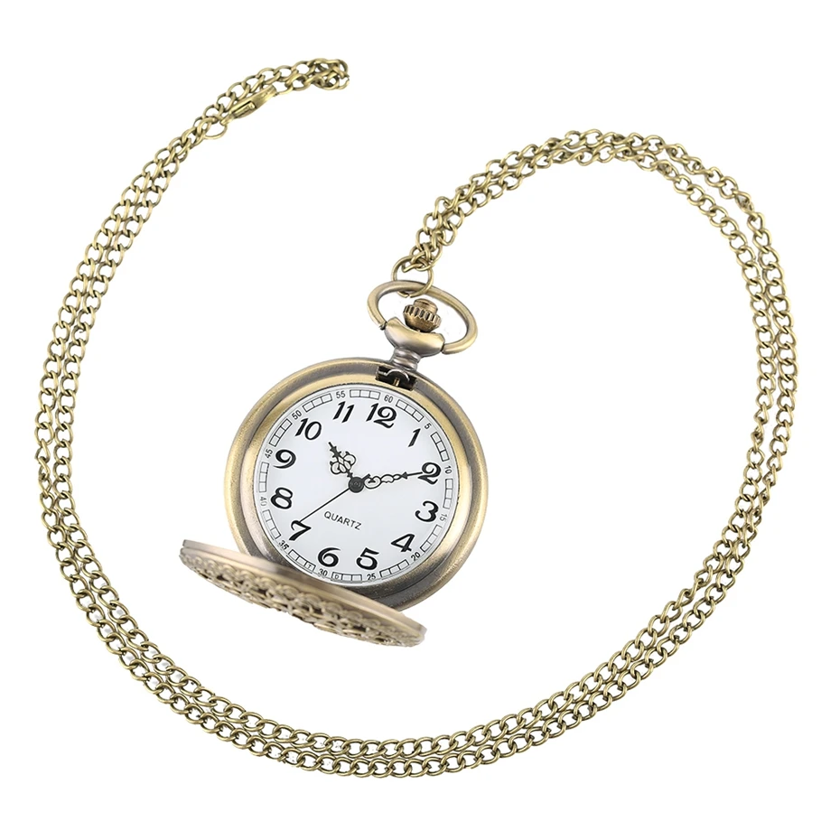 Bronze Antique Vintage Spider Web Hollow Pendant Necklace Quartz Pocket Watch Men Women Unique Sweater Necklace Steampunk Watch 2017 (6)