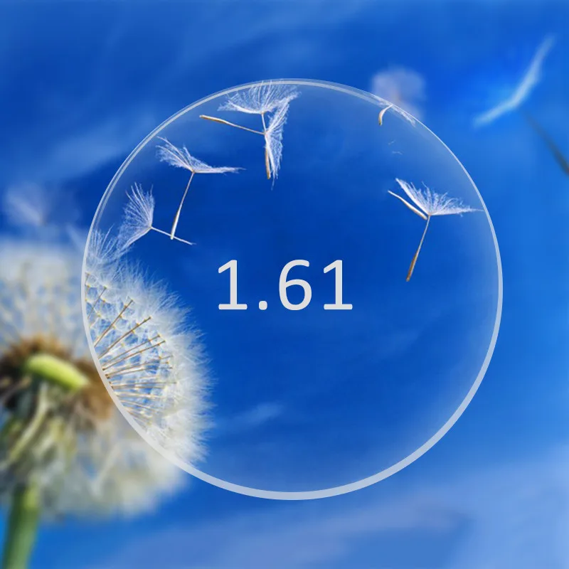 

1.61 Radiation Protection Optic Lens Thin Aspheric HC HMC Prescription Lenses for Myopia/Hyperopia/Presbyopia Glasses Less -6.0D