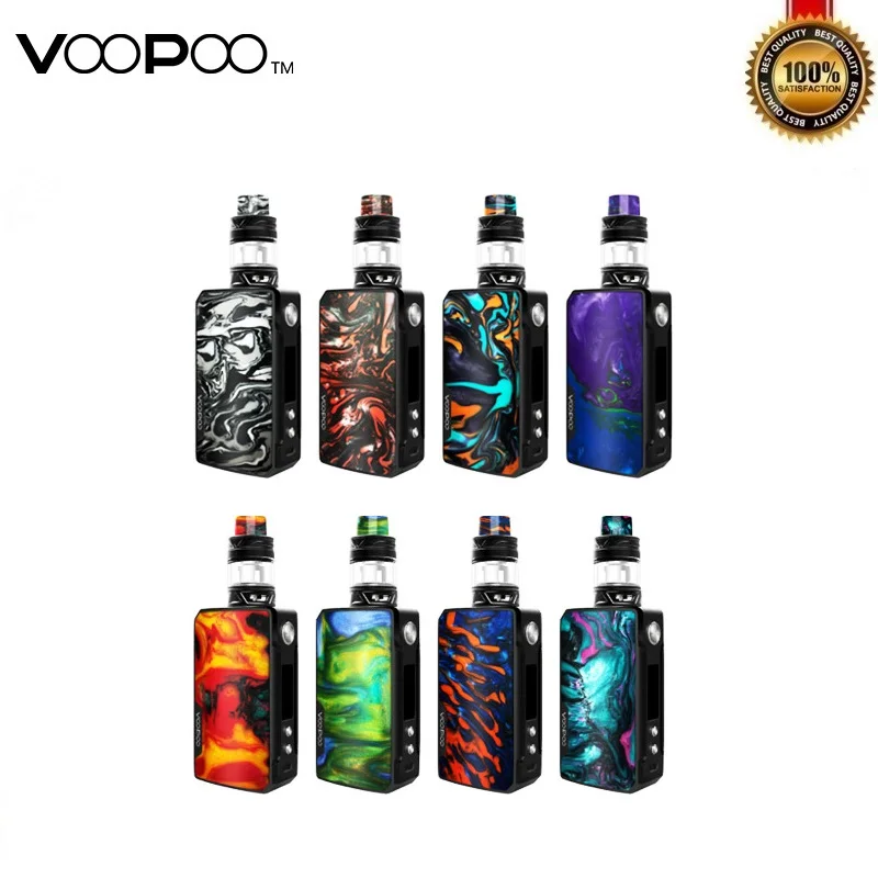 Оригинальный Voopoo Drag 2 Kit 177W бокс-мод с Uforce T2 Vape Tank U2 N3 Coil Vaper Питание от двух