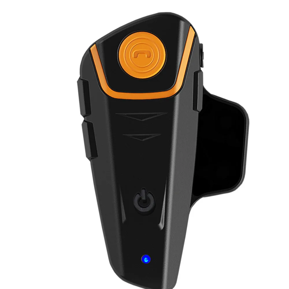 EU Plug 1000M BT Bluetooth font b Motorcycle b font Helmet A2DP Inter phone FM Radio