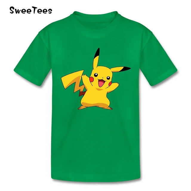 pokemon children's T Shirt Toddler Cotton Crew Neck Infant Short Sleeve