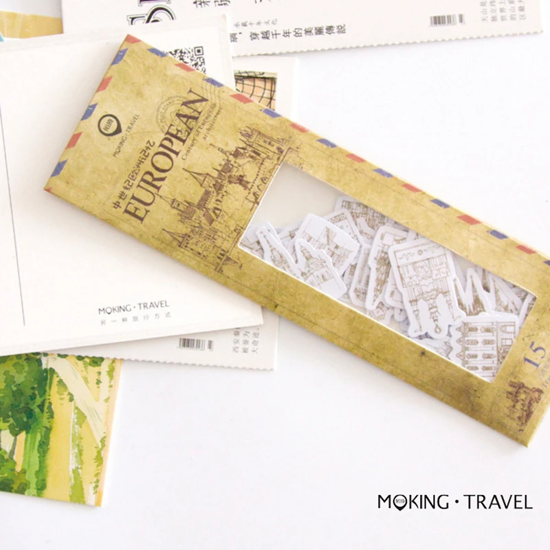 

Creative European memory sticker sealing stickers DIY Gift/Photo Album /Scrapbooking Kids Crafts/ Wedding Card Making Decoration