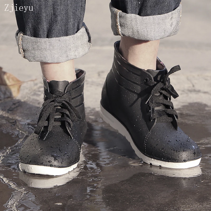 2017 rubber rain boots men light low slip fishing boots short rubber