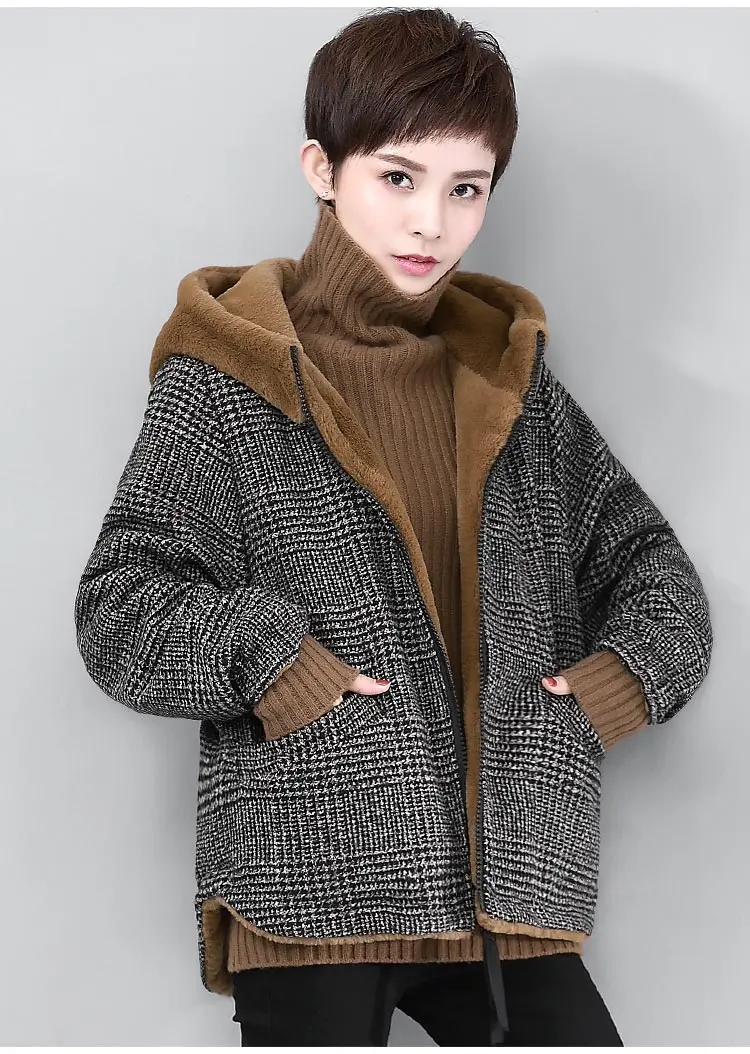 En rembourré Laine Épais See Chart Hiver Coton see Rembourré Nouveau Assouplissement D'agneau Manteau Veste Vêtements Avec Chart Imitation Coton Femelle 2018 wfIZFqx