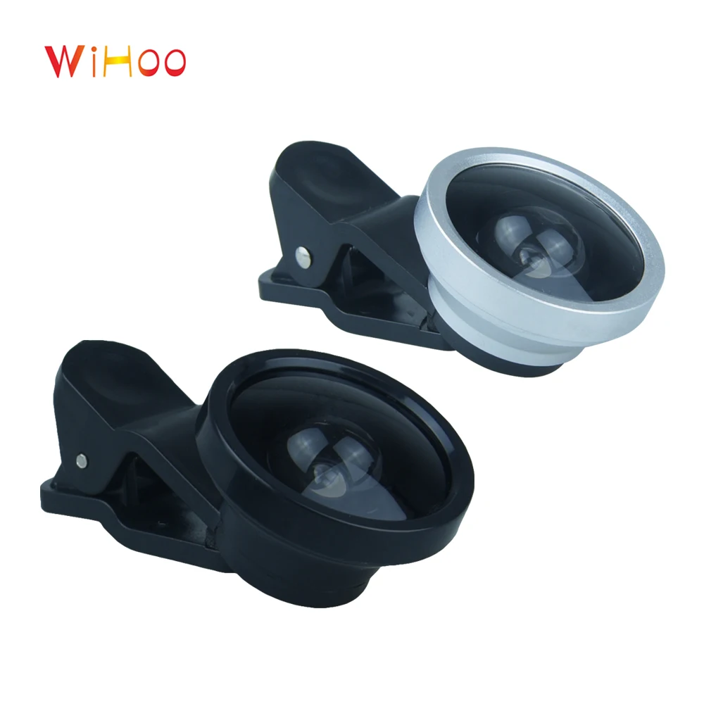 

WiHoo 3 in 1 Wide Angle Macro Fisheye Lens Kit Mobile Phone Clip Fish Eye Lenses