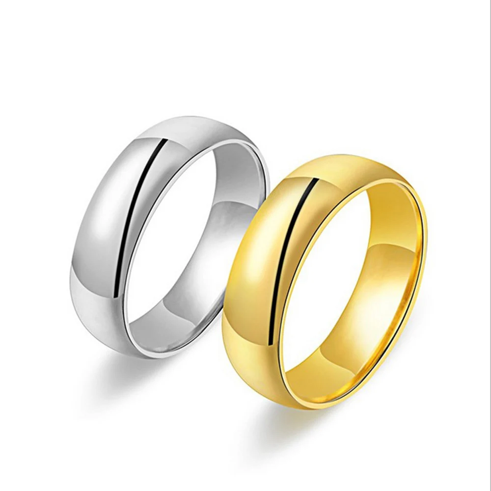 

Classic Brand Stainless Steel Lovers Love Rings for Women Men Logo Engraved Cubic Zirconia Engagement Wedding Rings Bague Femme