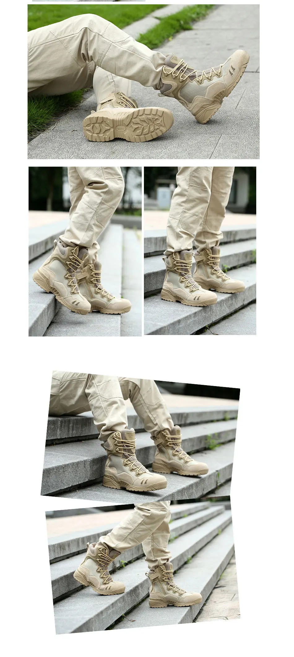 Для мужчин спортивные Пеший Туризм обувь Прочные Военные кожаные сапоги на открытом воздухе износостойкие отдых кроссовки Водонепроницаемый женская обувь