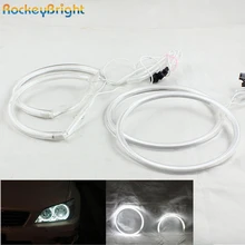 Rockeybright ccfl angel eyes kit white 6000k ccfl halo rings headlight for toyota altezza/altezza gita led angel eyes headlight