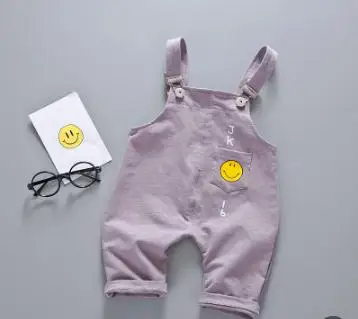 Детская одежда, комбинезоны г. Летние штаны для малышей Детский комбинезон с улыбкой, От 1 до 4 лет милые летние шорты для маленьких мальчиков и девочек SY-F172101
