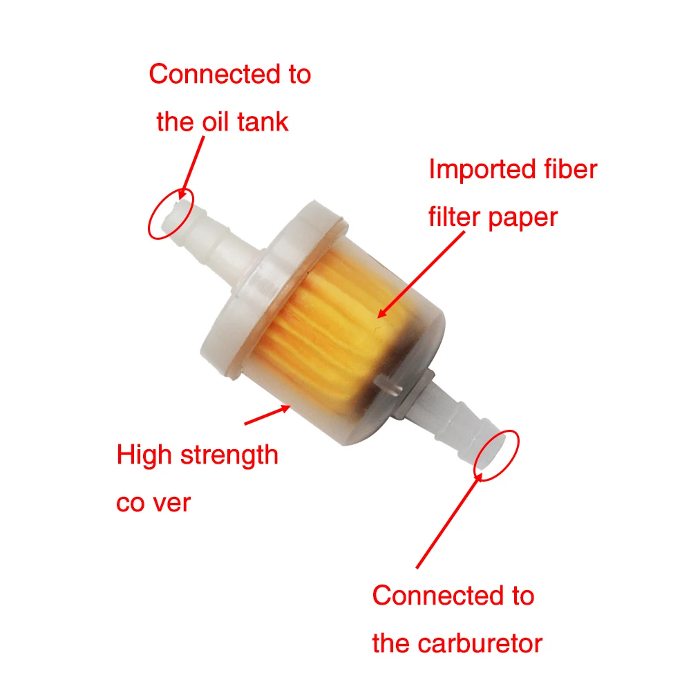 ZSDTRP Универсальный 6 мм мотоцикл бензин 1 м топливный фильтр бензиновый шланг+ 1 масляные фильтры+ 4 зажима