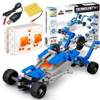

EBOYU(TM) SDL 2017A-26 Block Car 2CH DIY Building Bricks Block RC Car 10 in 1 DIY RC Car Educational Toy