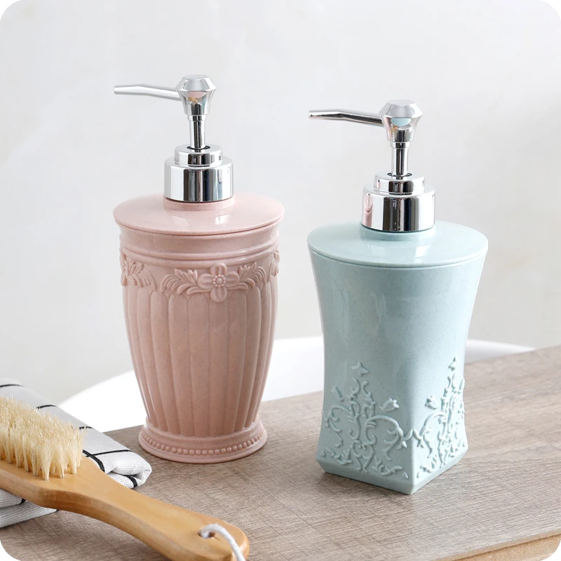 European carved liquid Hand soap dispenser shower bathroom 400ml container Sanitizer Shampoo Body Wash Lotion Empty Bottle European carved liquid Hand soap dispenser shower bathroom 400ml container Sanitizer Shampoo Body Wash Lotion Empty Bottle