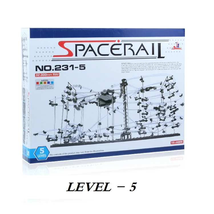 Уровень 5 (231-5) Spacerail, горки, Spacerail, DIY игрушки строительные блоки, бесплатная доставка