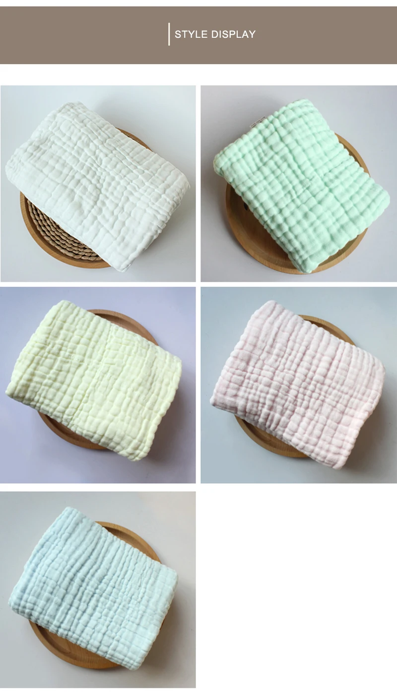 Toalha de Banho do Bebê Roupa do Bebê Recém nascidos de Gaze Bebê das Meninas dos Meninos Cor de Lavar Pura Outono Colcha das Meninas dos Meninos Soft Care Banho 6 Camada 85x85 cm 11 gauze bath towel