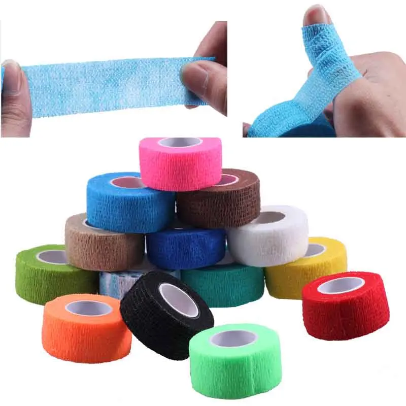 

Swagpick 1 Roll Nail Art Polish Remove Bandage Random Color Finger Flex Wrap Skin Protective Art Bandage Care Tape